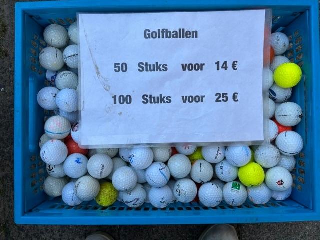 100 golfballen voor 25€, Ophalen of Verzenden, Gebruikt, Bal(len)