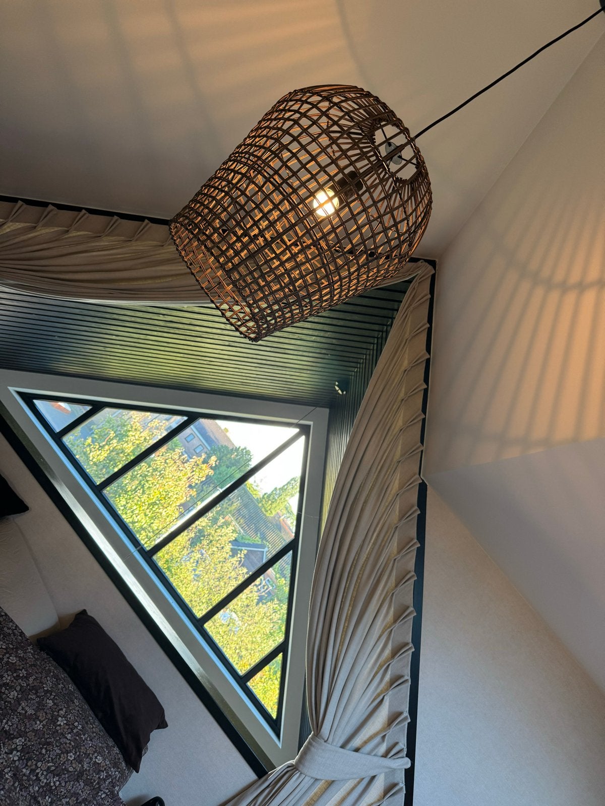 Light and Living Rotan Hanglamp - Sfeervolle Verlichting, Ophalen of Verzenden, Zo goed als nieuw, Natuurlijk materiaal, E27 (groot)