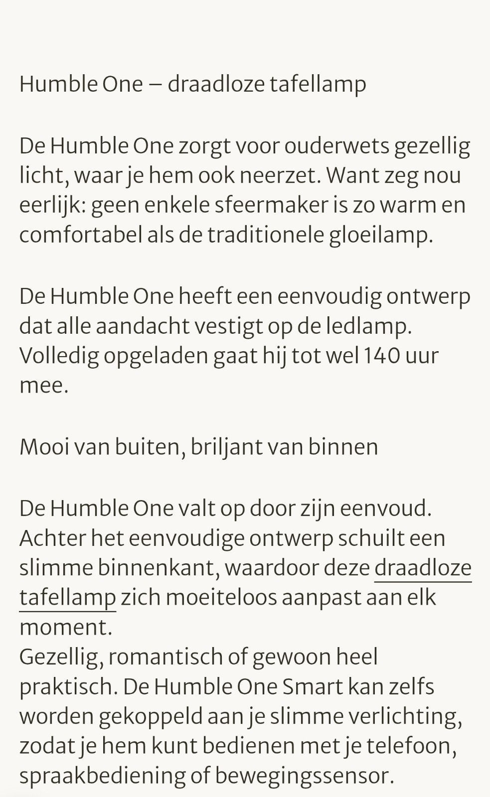 Humble smart lights, Goud, Ophalen of Verzenden, Zo goed als nieuw