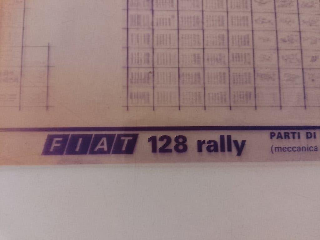 Fiat 128 Rally dealer Microfiche Onderdelen catalogus, Verzenden, Gelezen, Overige merken