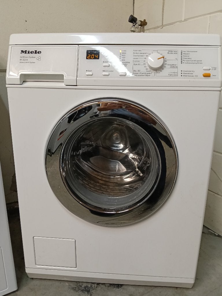 Miele wasmachine W3241, Ophalen, Gebruikt, Voorlader, 85 tot 90 cm