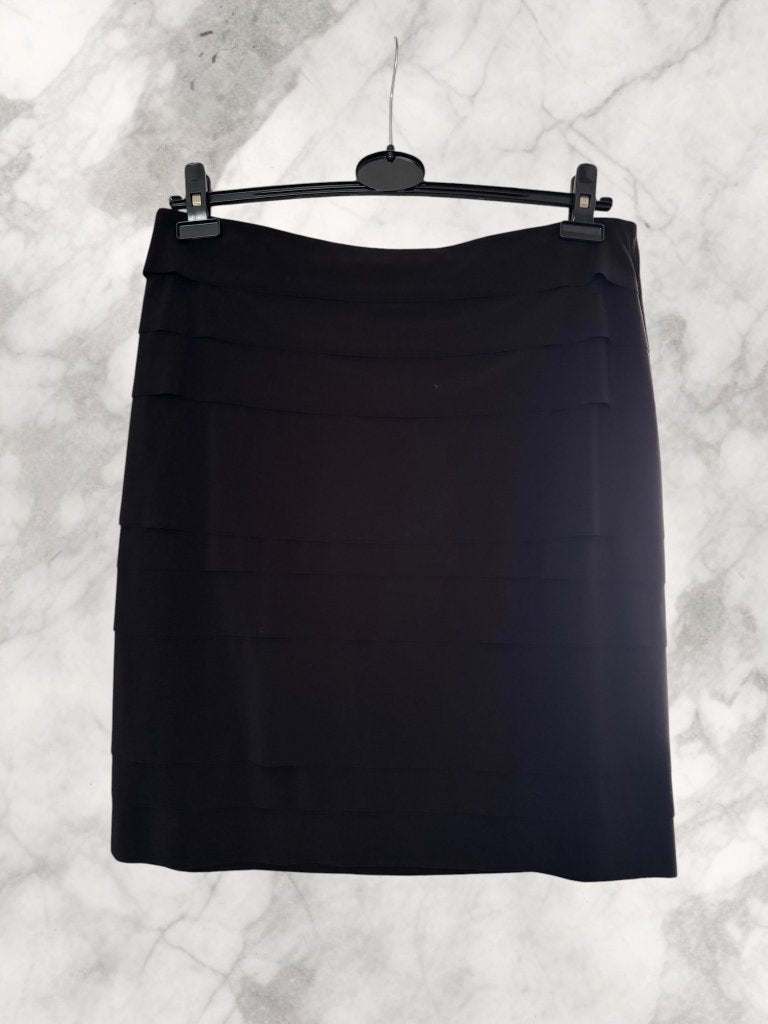 Chique zwarte rok Joseph Ribkoff met plooien, Kleding | Dames, Zwart, Maat 42/44 (L), Joseph Ribkoff, Ophalen of Verzenden