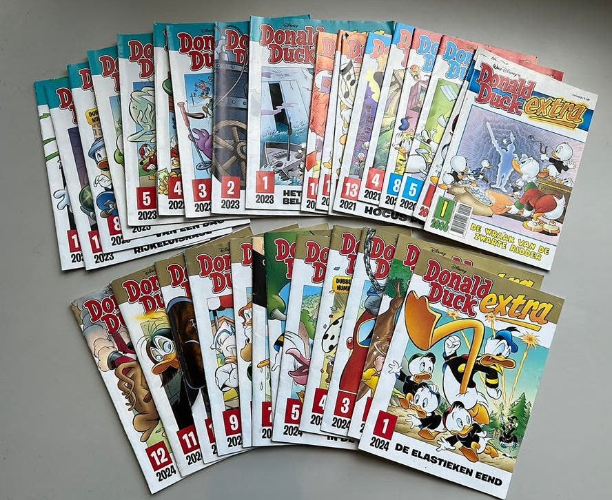 Donald Duck Extra Pakket verschillende jaargangen, Meerdere comics, Ophalen, Gelezen, Europa