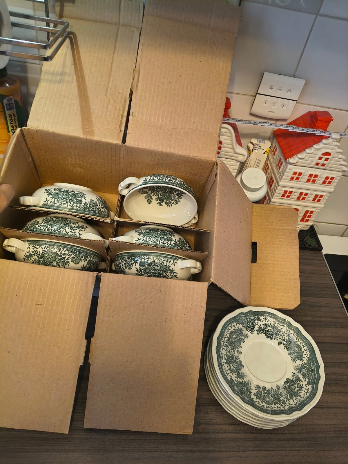 Villeroy & Boch Fasan soepkommen met schotels - Nieuw, Huis en Inrichting, Klassiek, Villeroy & Boch, Nieuw, Ophalen of Verzenden