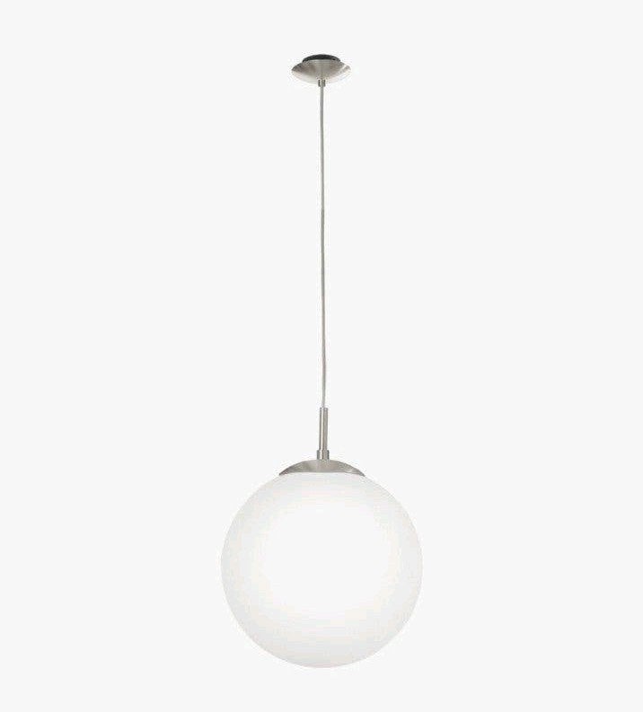 Eglo Ronda hanglamp wit glas 30cm, Ophalen, E27 (groot), Modern, Glas