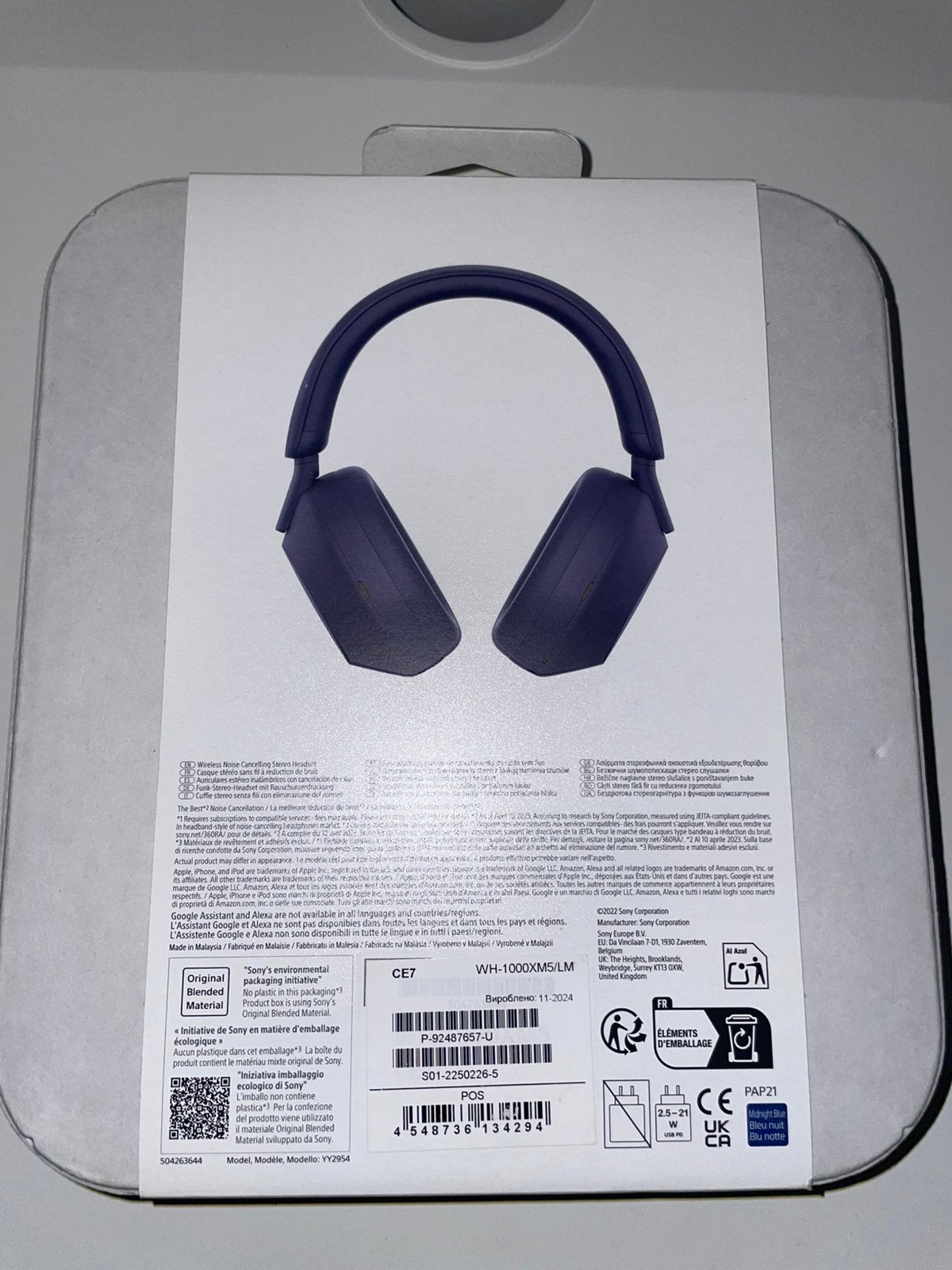 Foto 3 van Sony wh-1000xm5 donkerblauw