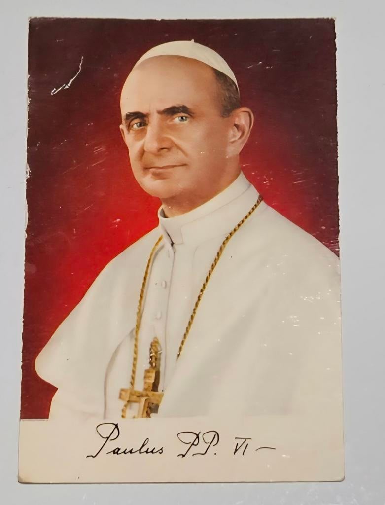 Paus Paulus VI kaart, Verzamelen, Religie, Ophalen of Verzenden