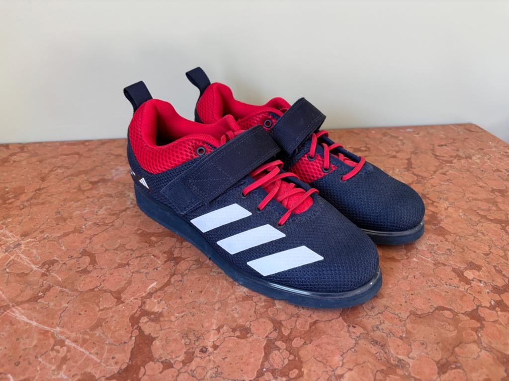 Adidas Powerlift 4 Gewichthefschoenen - Blauw/Rood - Maat 40, Ophalen, Zo goed als nieuw