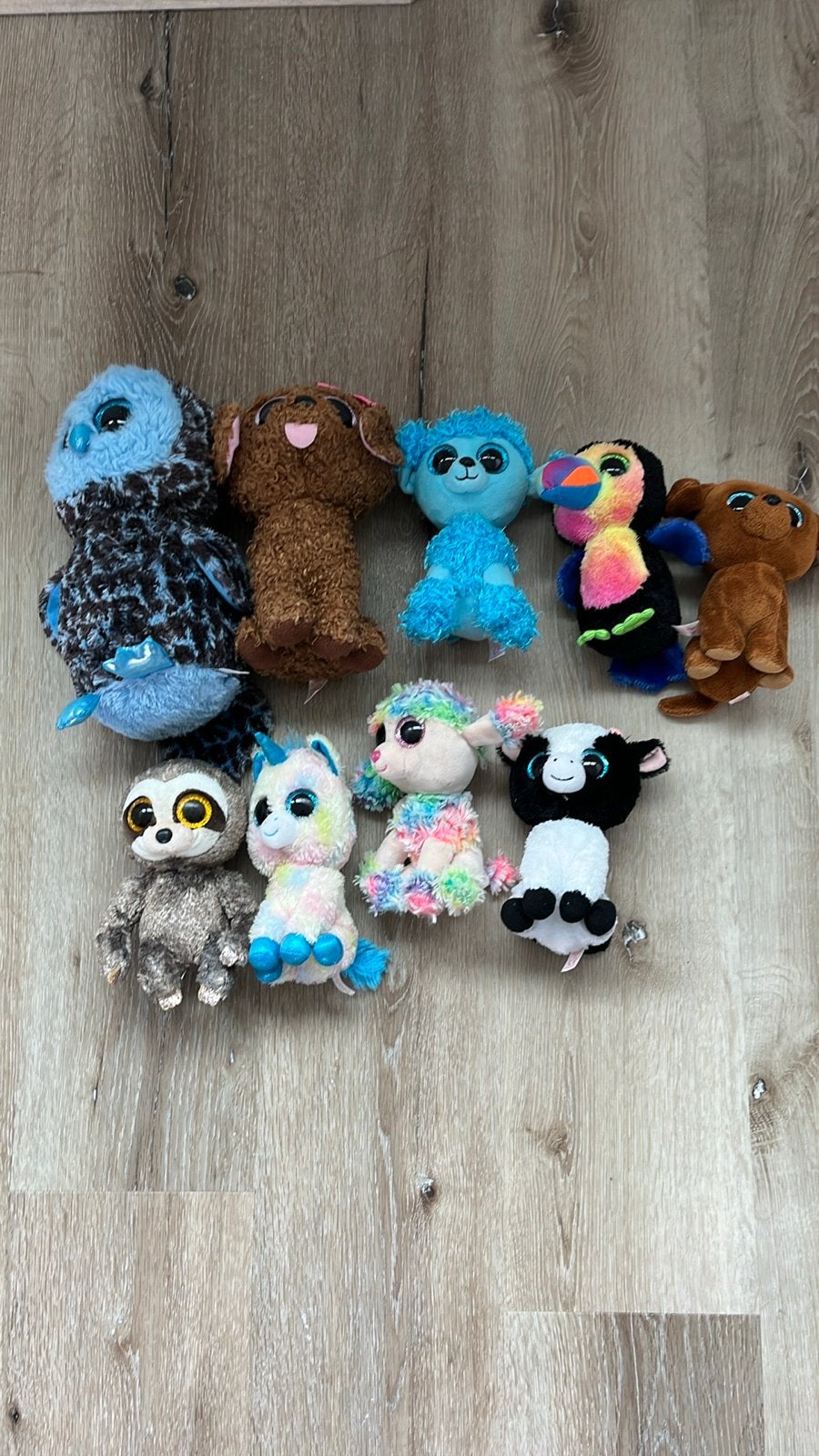 Grote collectie Ty Beanie Boo's knuffels, Blauw, Ophalen of Verzenden, Middelgroot (20 tot 80 cm), Met label