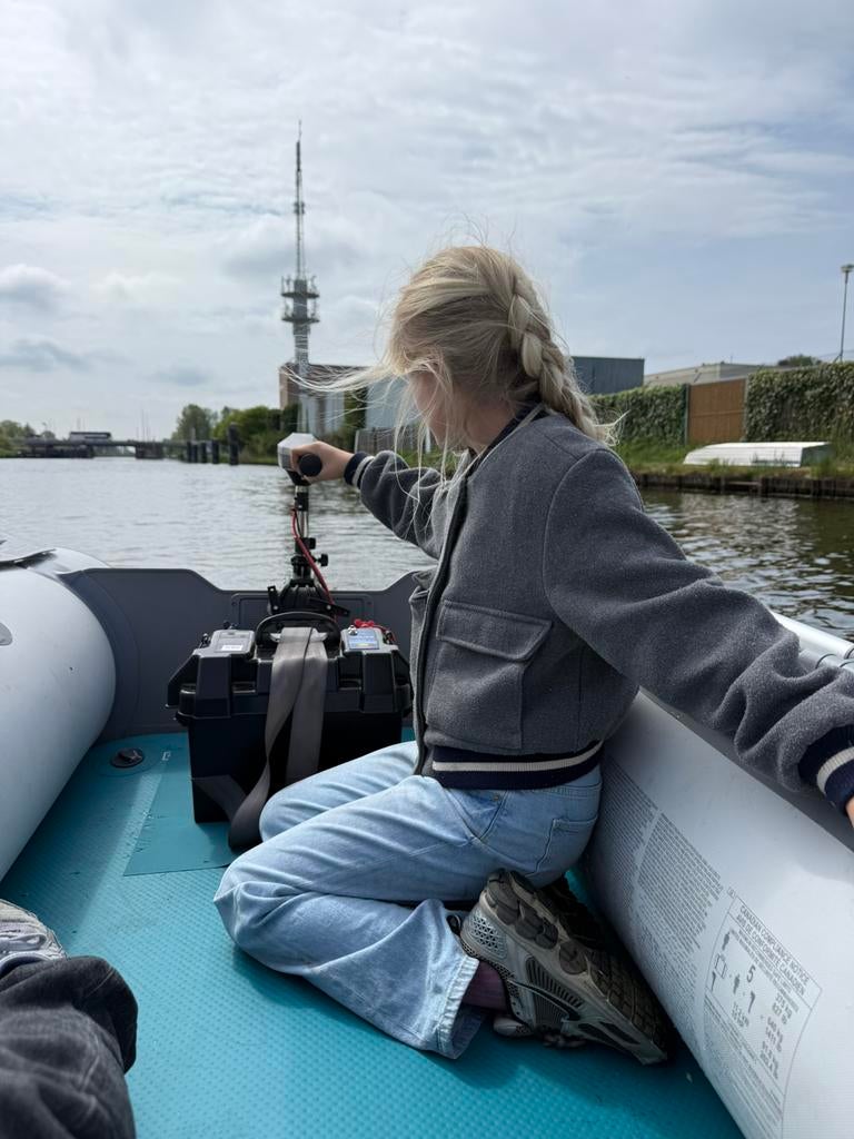 Elektrische buitenboordmotor-Amarew AM86- 12V 100AH AGM Accu, Watersport en Boten, Verzenden, Zo goed als nieuw, Overige typen