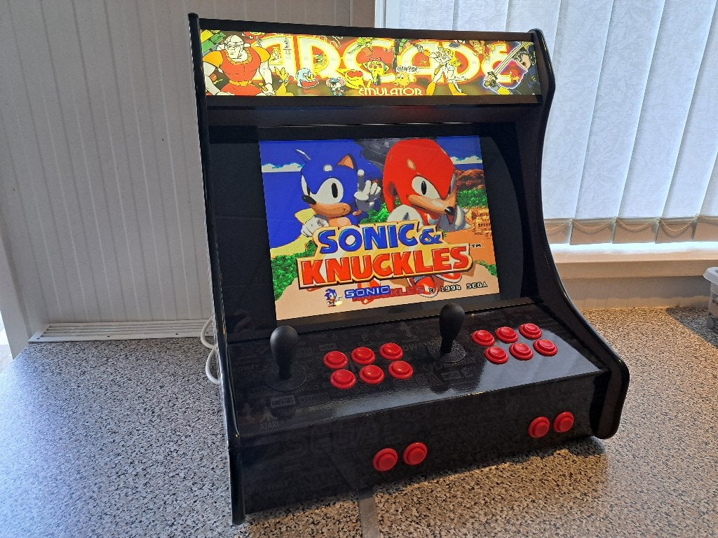 2 Speler Bartop Spelcomputer Raspberry Pi - Retro Machine, Ophalen, Zo goed als nieuw