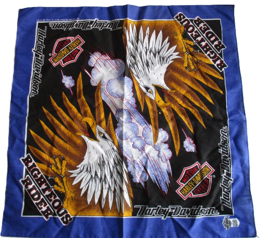 Harley Davidson bandana righteous rider, Info@taurusvintage.nl, Weg en Land, Nieuw, Ophalen of Verzenden