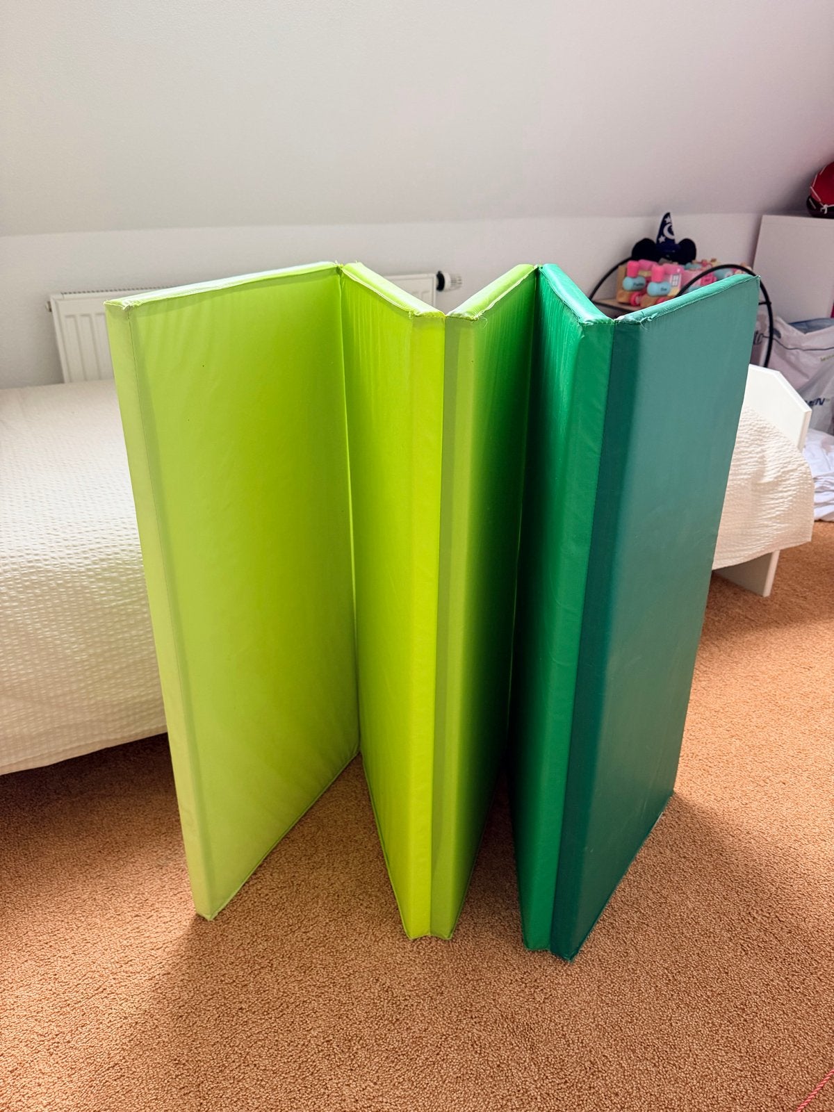 IKEA PLUFSIG Gymnastiekmat Groen - Opvouwbaar, Kinderen en Baby's, Ophalen, Gebruikt