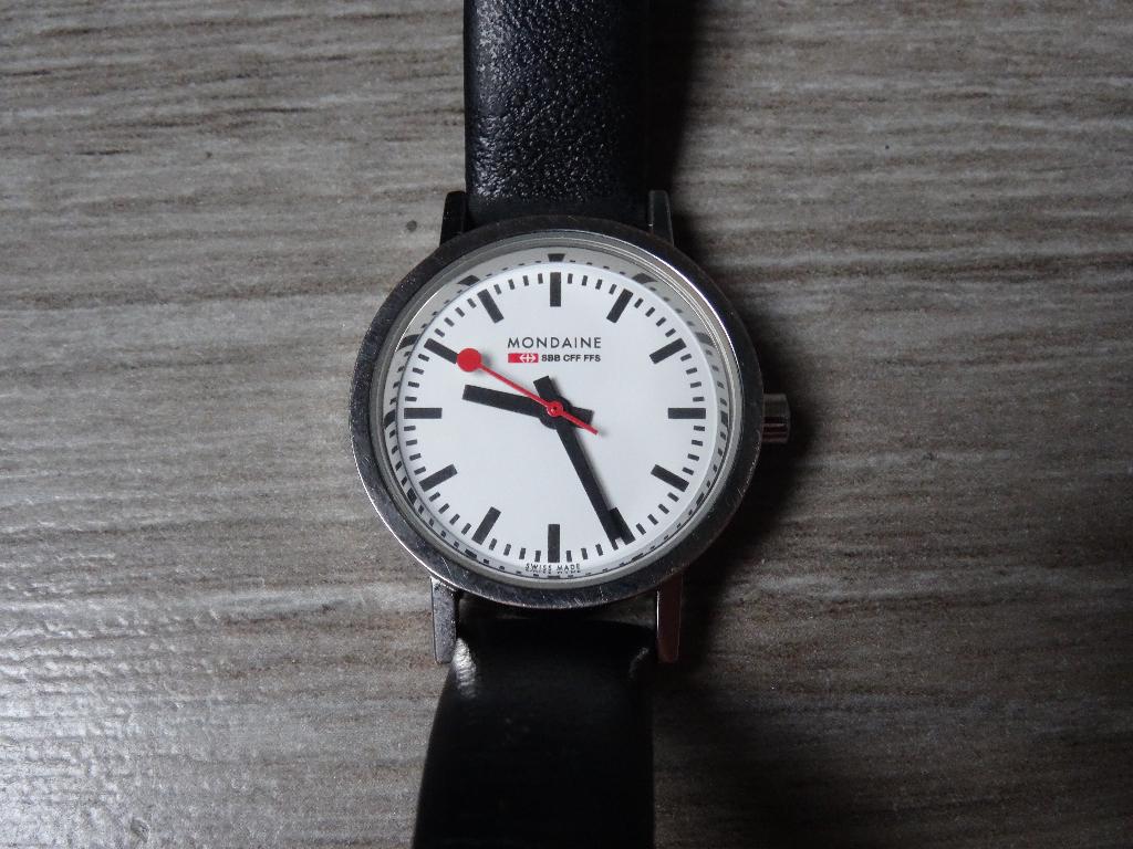 Mondaine Classic Railway Watch dameshorloge, Overige merken, Leer, Staal, Polshorloge