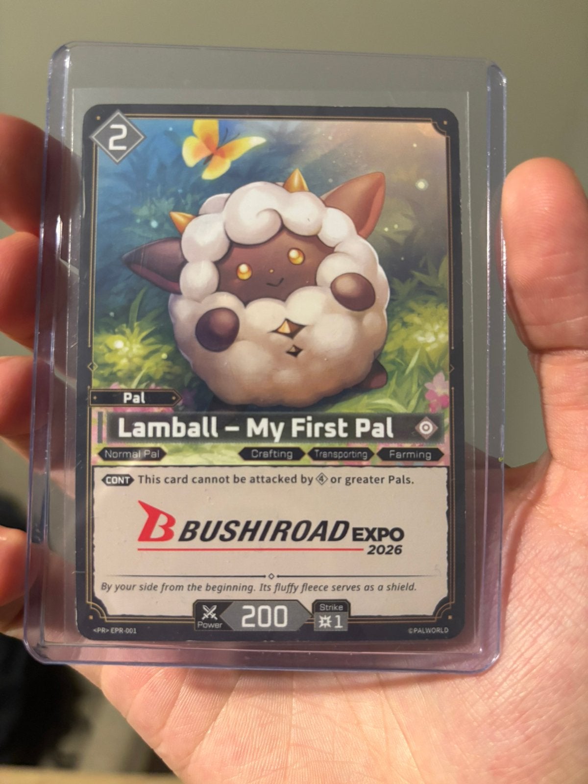 Palworld - Lamball Bushiroad Expo promo 2026, Ophalen of Verzenden, Gebruikt