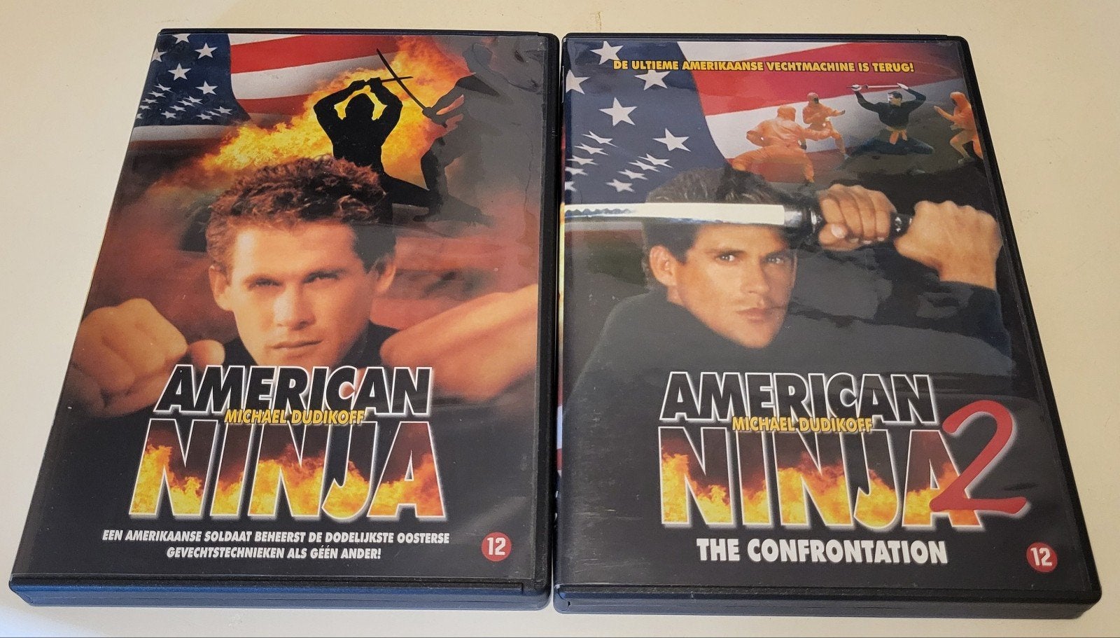 American Ninja 1 t/m 5 DVD set - Actieklassiekers, Cd's en Dvd's, Ophalen, Nederlands, Vanaf 12 jaar, Gebruikt