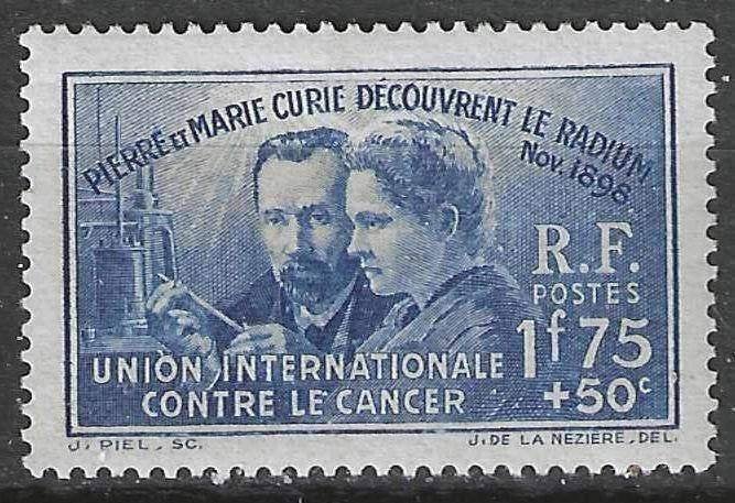 Frankrijk 1938 - Yvert 402 - Pierre en Marie Curie (PF), Verzenden, Postfris