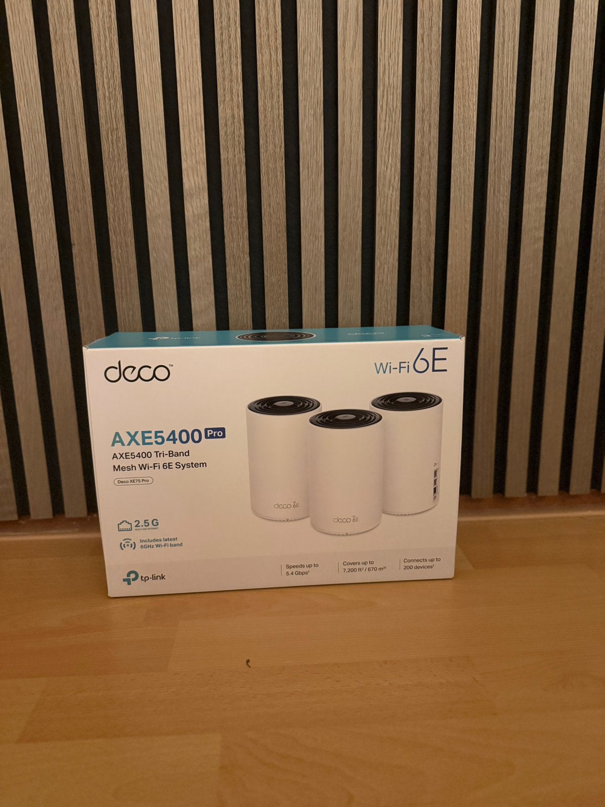 Tp link deco xe75 pro 3 pack mesh system, Computers en Software, WiFi-versterkers, Ophalen of Verzenden, Zo goed als nieuw