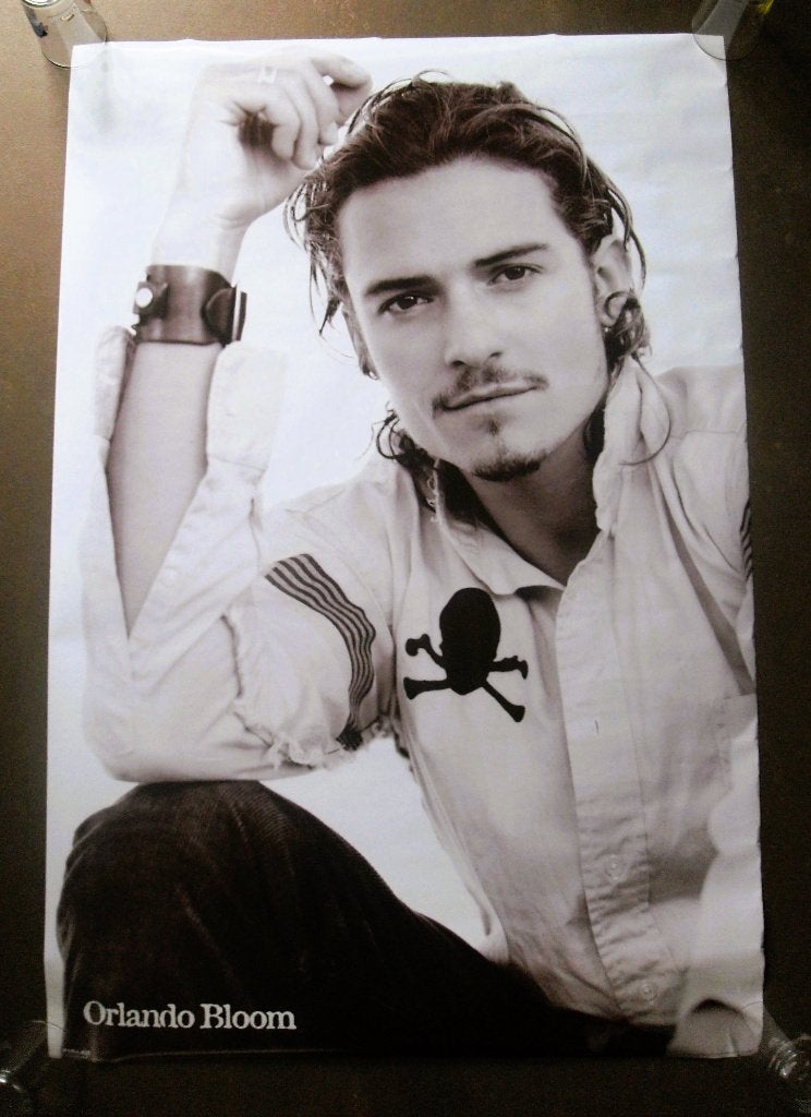 Orlando Bloom Poster Pirates Of The Carebbean, Ophalen of Verzenden, Zo goed als nieuw, Poster, Artwork of Schilderij
