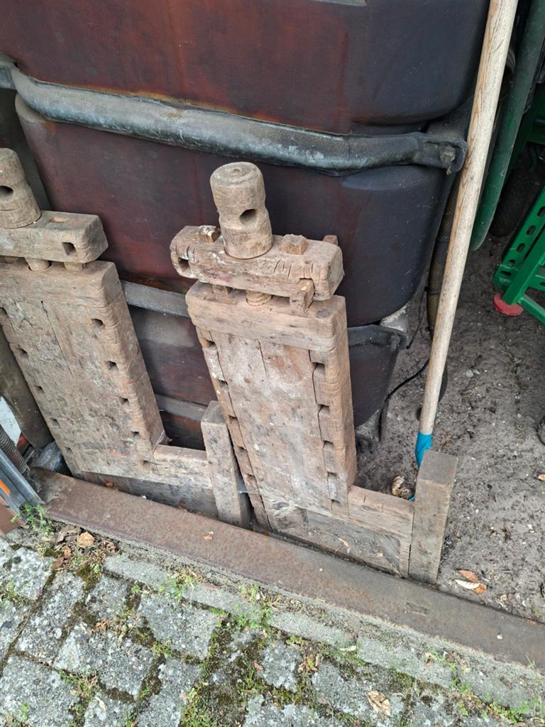 Vintage werkbank bladen, Antiek en Kunst, Ophalen