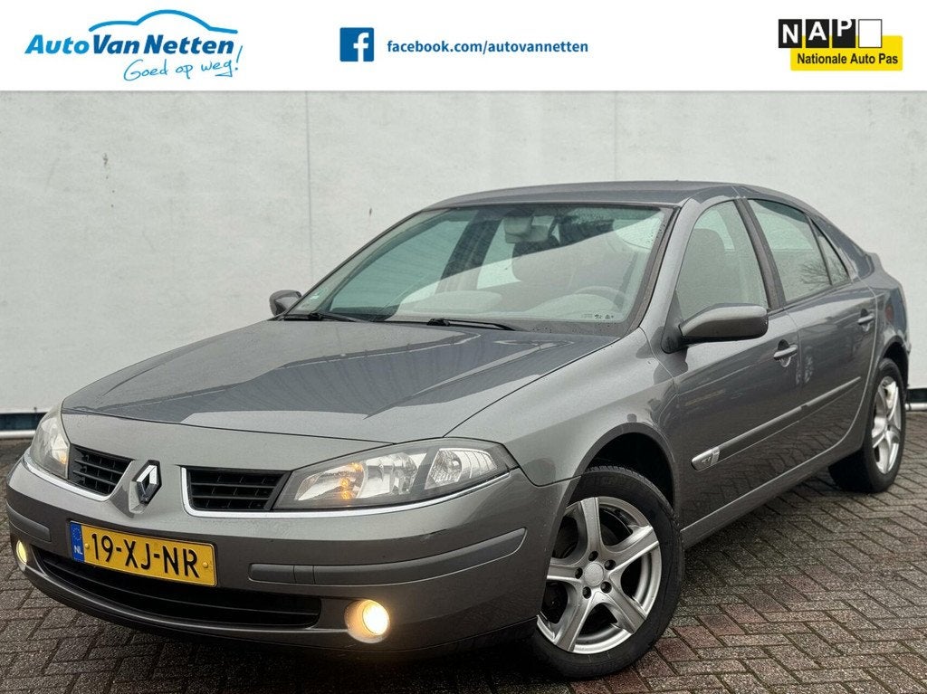 Renault Laguna 1.6-16V 112pk, Clima, Gr.Navi,Lmv,Tech Line, Laguna, Stof, Gebruikt, Zwart