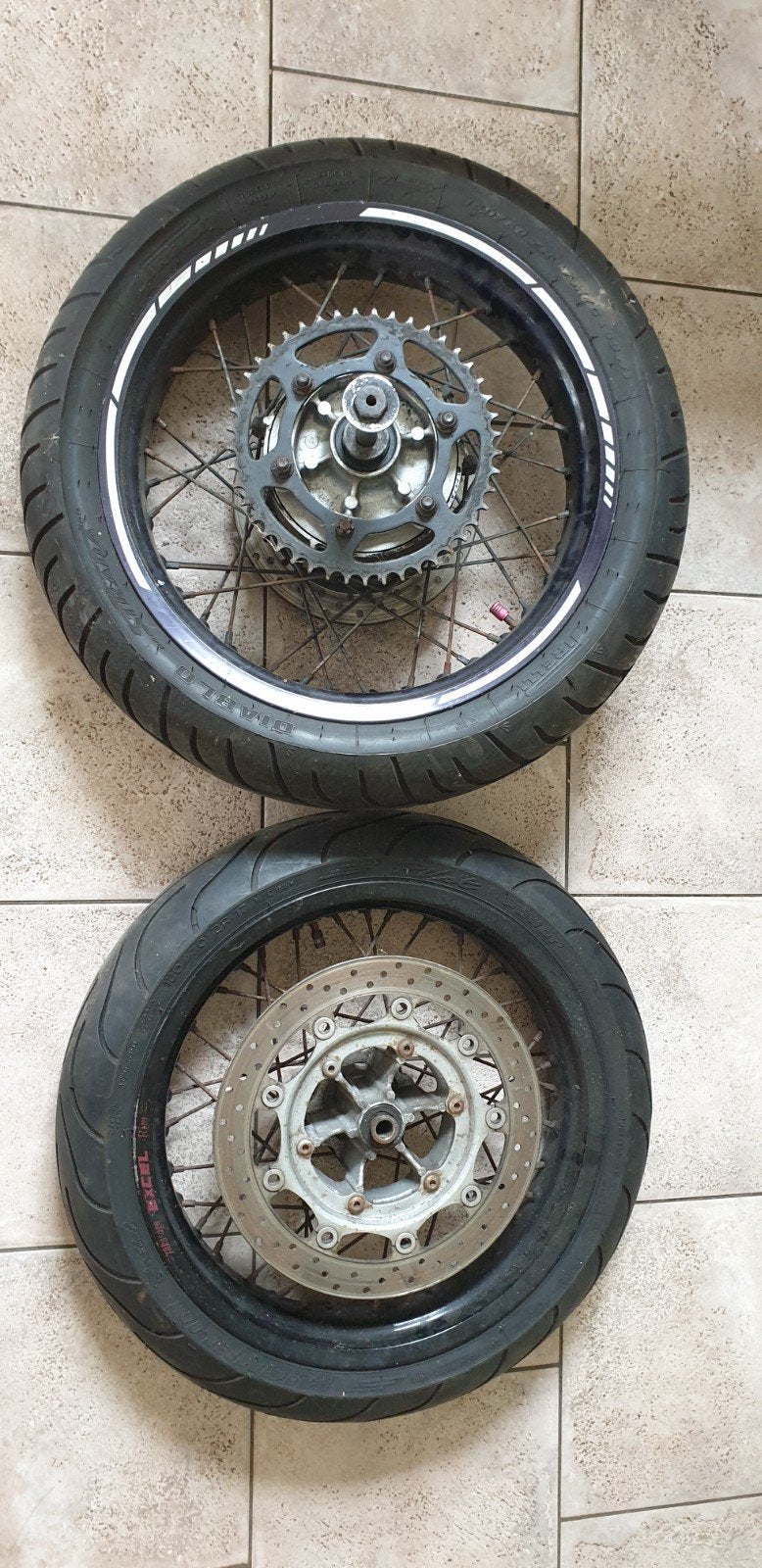 Yamaha xt660 xt660 xt660r xt 660 xtx 660 set wielen velgen, Ophalen of Verzenden