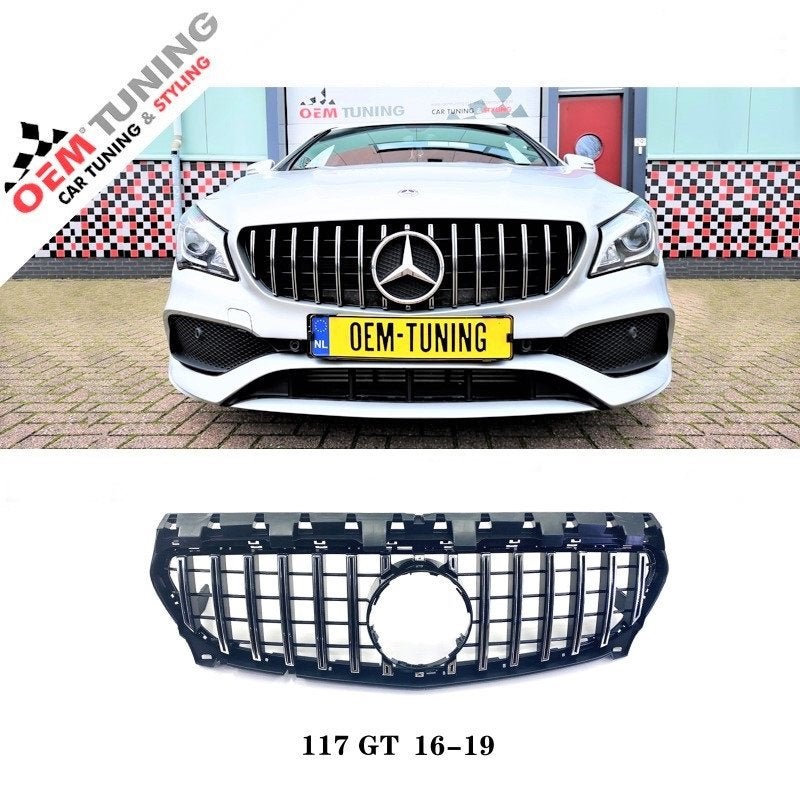 GTR-stijl | Chrome Grille  CLA  C117 A117 |  16‑19 |, Ophalen of Verzenden