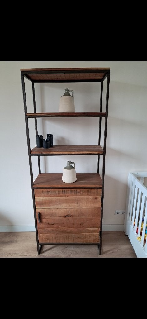 Kast, Ophalen, Met deur(en), Teakhout, 50 tot 100 cm