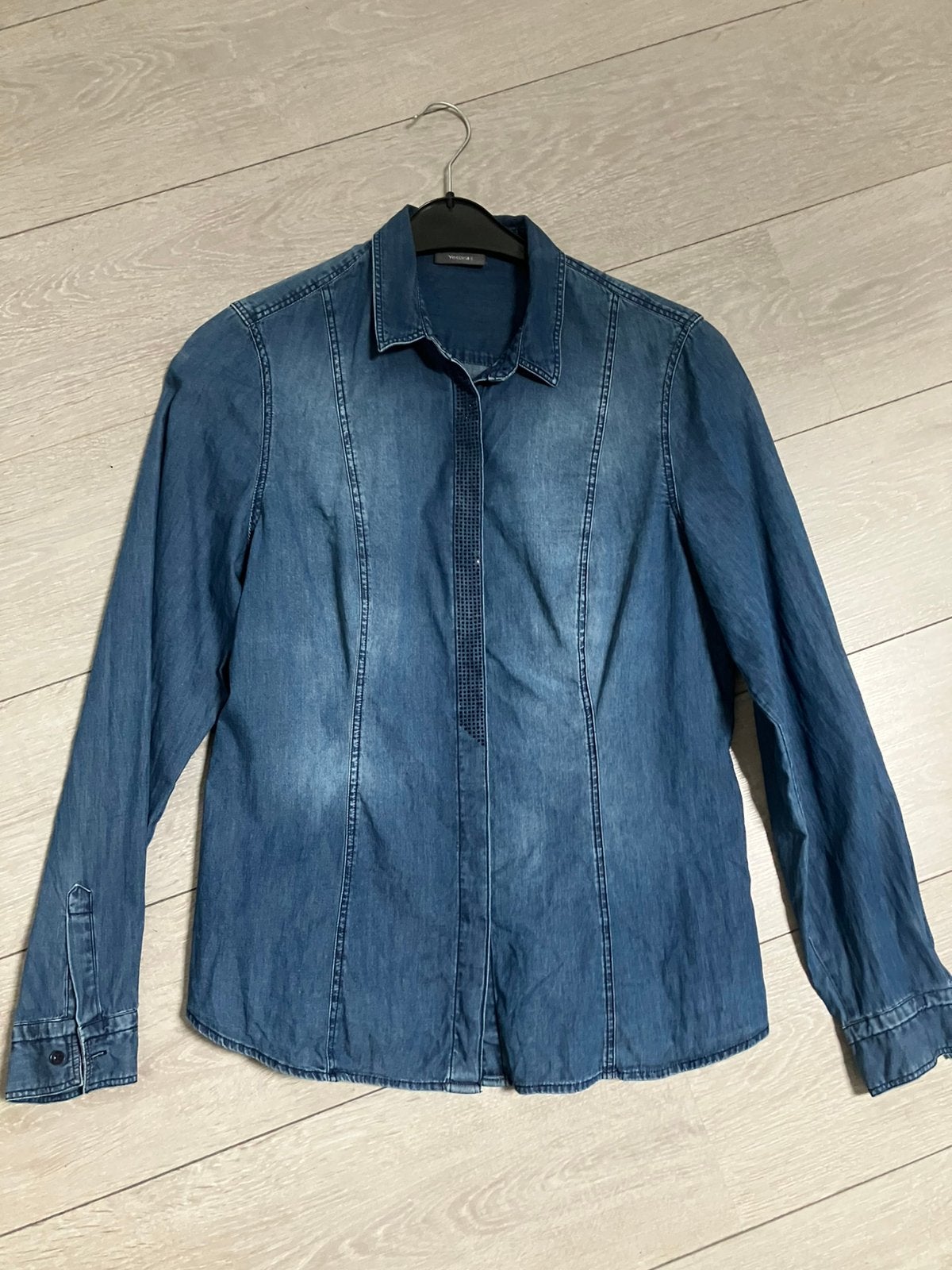 Yessica spijkerblouse maat 38, Ophalen of Verzenden, Zo goed als nieuw, Maat 38/40 (M), Blauw