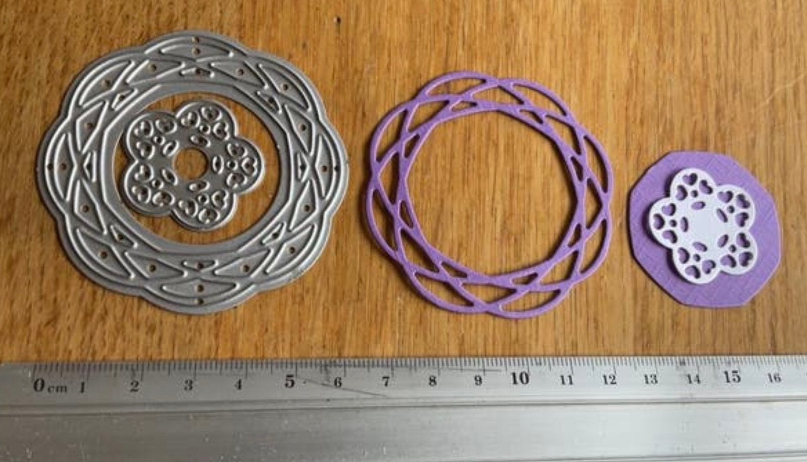 Snijmal set 2 delig rond 1812, Ophalen of Verzenden, Zo goed als nieuw, Pons of Mal