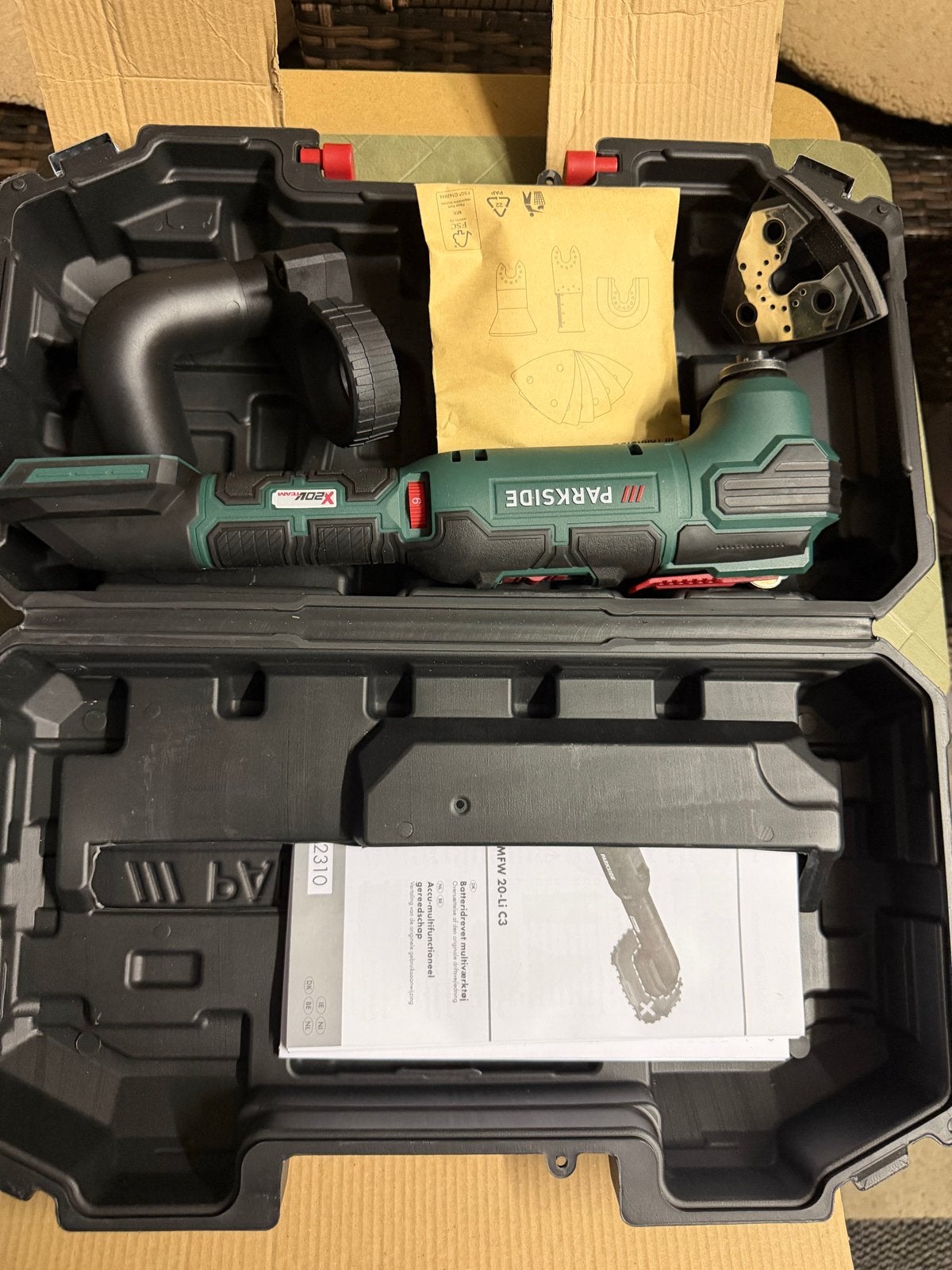 Parkside Accu Multitool PMFW 20-Li C3 - Nieuw in koffer, Ophalen, Nieuw