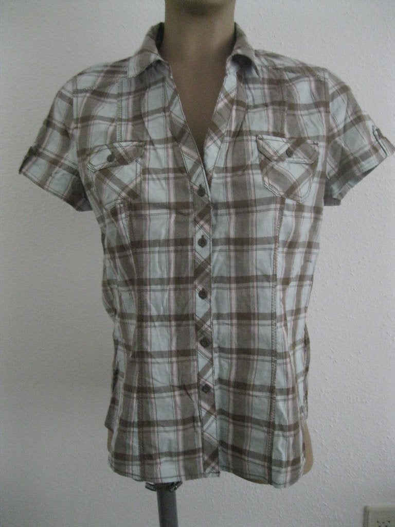 maat M, (40-42), 1 nieuwe geruite blouse, 65 cm., Maat 38/40 (M), Meerkleurig, Ophalen of Verzenden, Zo goed als nieuw