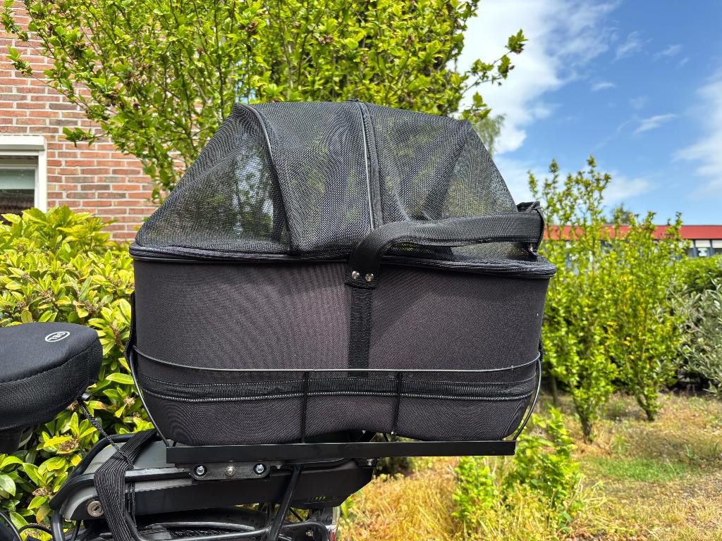 Trixie Fietsmand Long Hond 49x29x60 cm Zwart, Dieren en Toebehoren, Ophalen, Zo goed als nieuw