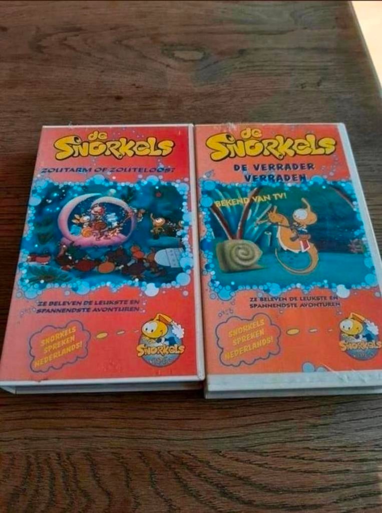 2 Snorkels videobanden., Alle leeftijden, Ophalen of Verzenden, Gebruikt, Tekenfilms en Animatie