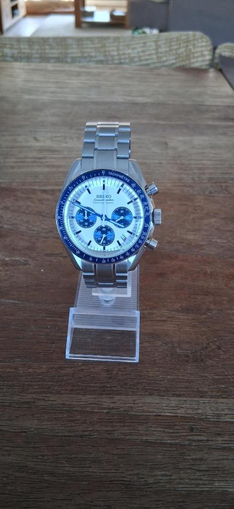 Herenhorloge chronograaf quartz., Sieraden, Tassen en Uiterlijk, Horloges | Heren, Overige merken, Staal, Staal, Polshorloge