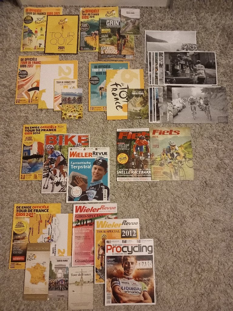 Groot Pakket Wielrennen oa Tour de France & Wieler Revue, Ophalen of Verzenden, Zo goed als nieuw