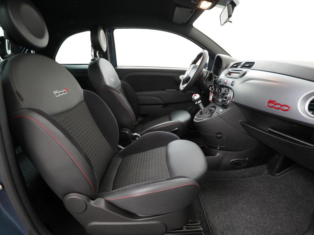 Fiat 500 0.9 TA Turbo 500S Sport | Zondag Open!, Auto's, Fiat, Voorwielaandrijving, 12 maanden, Gebruikt, Leder en Stof