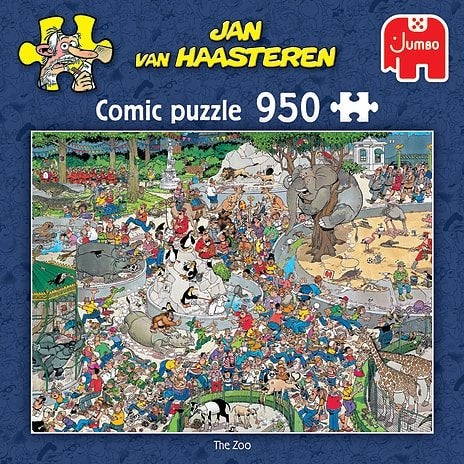Jan van Haasteren De Dierentuin, The Zoo, 950 stukjes, Ophalen of Verzenden, 500 t/m 1500 stukjes, Zo goed als nieuw, Legpuzzel