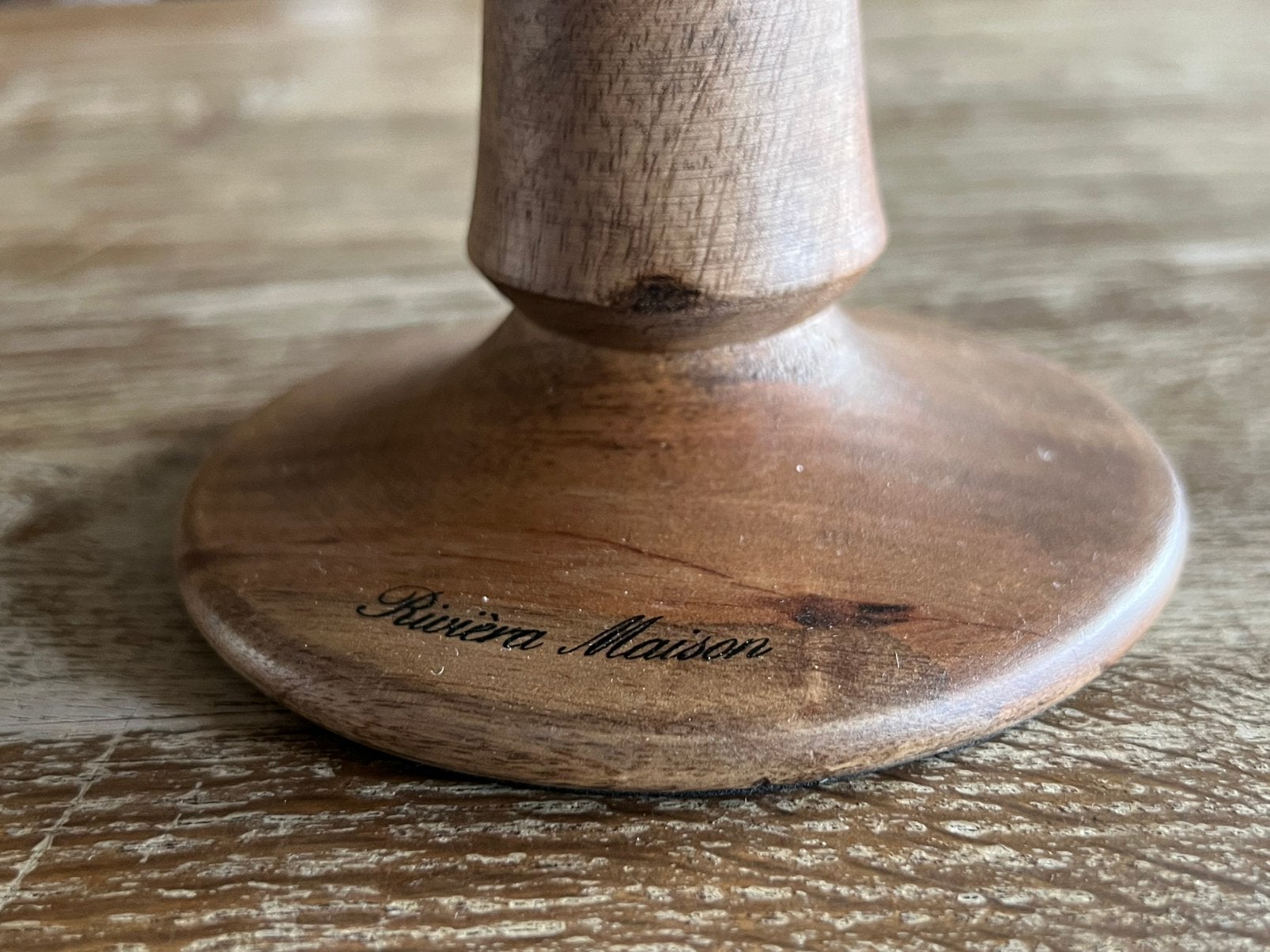 RIVIÈRA MAISON 2 x TAARTPLATEAU HOUT, Ophalen of Verzenden, Gebruikt