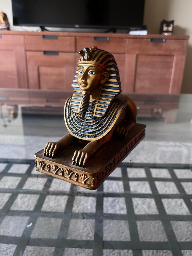 Egyptische sfinx beeldje, Verzamelen, Ophalen of Verzenden, Gebruikt, Overige typen