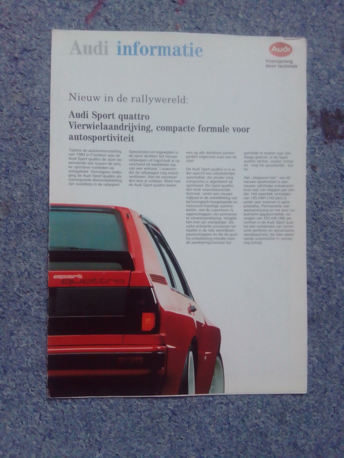 Audi Sport Quattro, Boeken, Ophalen of Verzenden, Audi