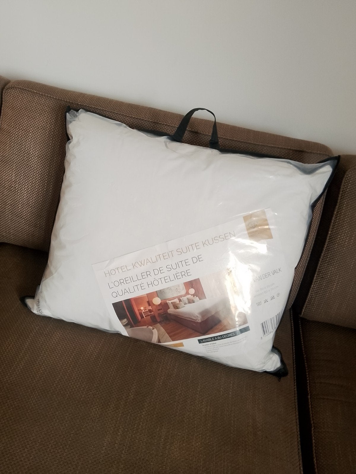 Van der Valk Hotel Kwaliteit Suite Kussen 60x70 cm, Overige merken, Wasbaar, Wit, Hoofdkussen