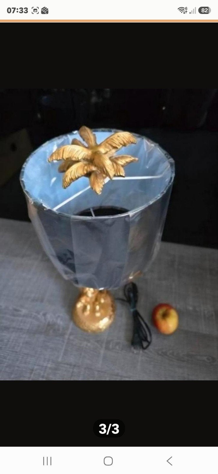 Prachtig gouden ornament met een haan en een kip., Ophalen of Verzenden, Nieuw, Minder dan 50 cm