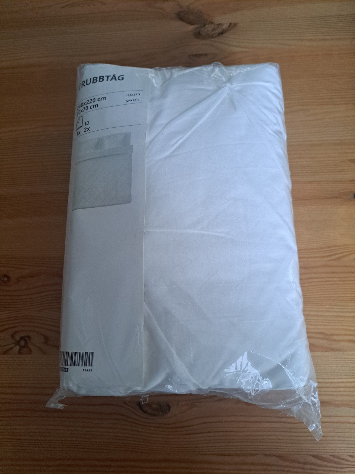 Ikea dekbedhoes Trubbtag 240x220cm, Ophalen, Lits-jumeaux, Wit, Dekbedovertrek