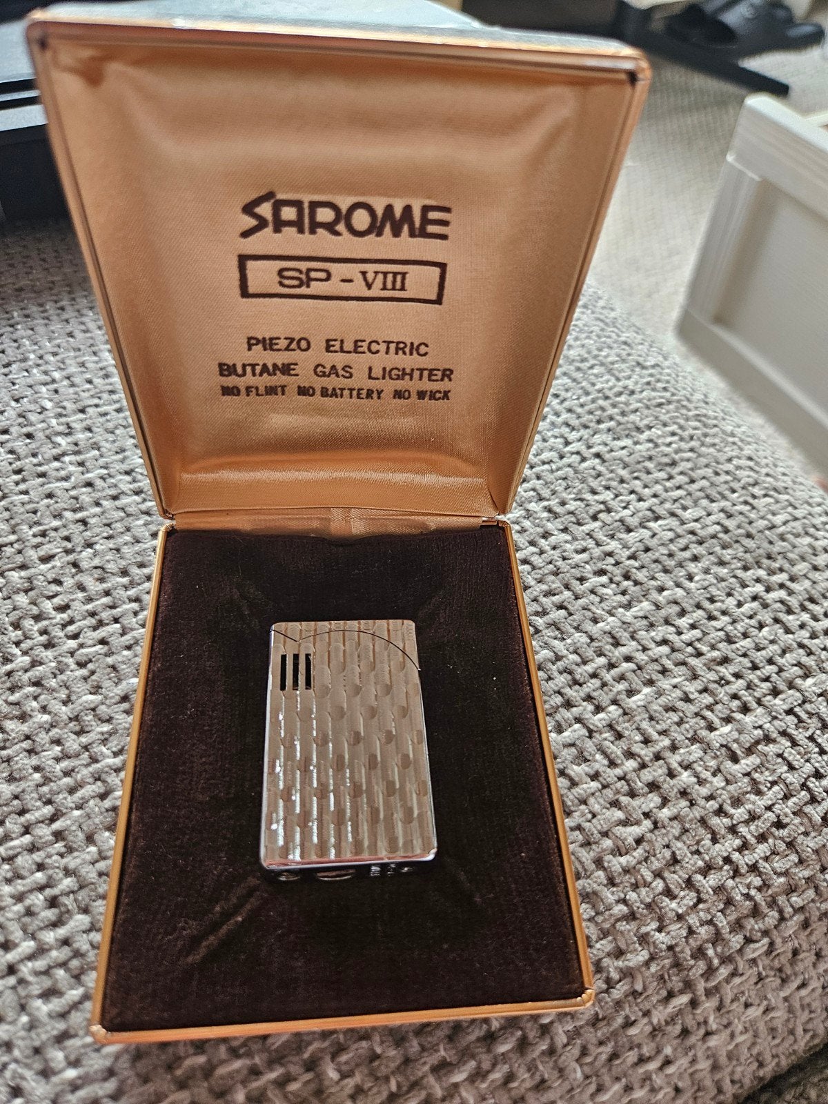 Sarome SP-VIII Piëzo Elektrische Butaan Gas Aansteek, Verzamelen, Ophalen of Verzenden, Zo goed als nieuw, Aansteker