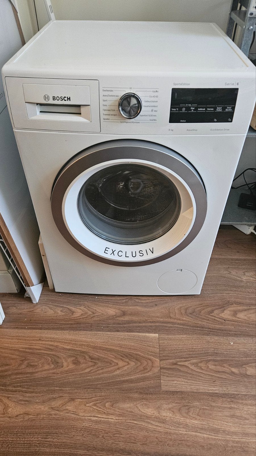 Bosch Exclusiv Serie 6 Wasmachine 9 kg EcoSilence Drive, Witgoed en Apparatuur, Wasmachines, Ophalen, 1200 tot 1600 toeren, 8 tot 10 kg