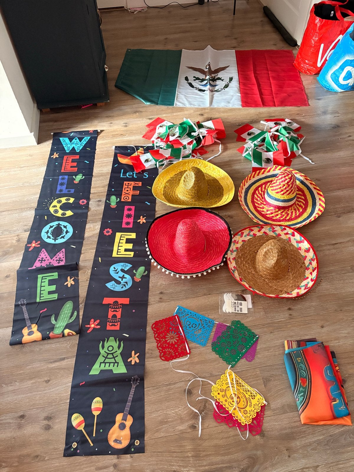 Mexico thema feest decoratie set - Compleet pakket!, Ophalen, Gebruikt, Versiering, Overige
