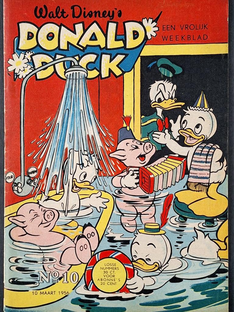 Donald Duck 1956 nr. 10, Boeken, Eén stripboek, Ophalen of Verzenden, Gelezen