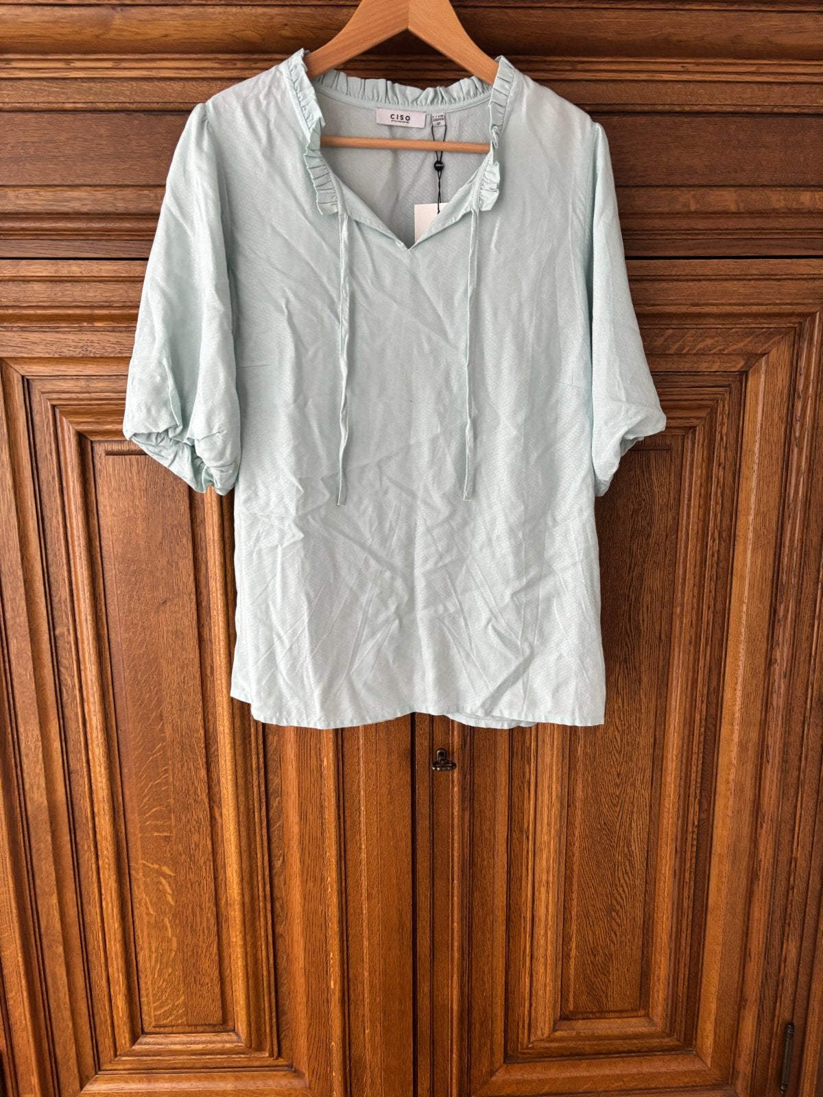 Nieuwe CISO blouse, maat 38/40/42, lichtgroen, Kleding | Dames, Verzenden, Nieuw, Groen, Korte mouw