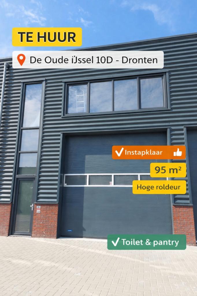 Moderne bedrijfsruimte te huur in Dronten (95 m²), Zakelijke goederen, Bedrijfs Onroerend goed, Bedrijfsruimte, Huur